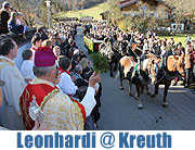 Die älteste Leonhardifahrt Bayerns am 6.11.2012 in Kreuth / Tegernsee (©Foto: Martin Schmitz)